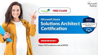 [FREE Class] Microsoft Azure Solutions Architect Certification [AZ-305
