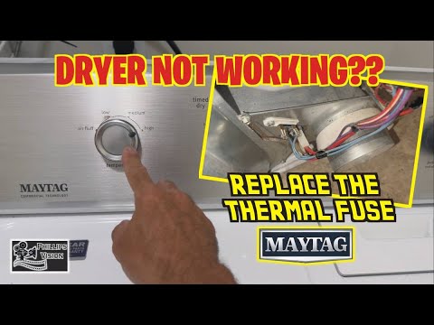 How To Replace Thermal Fuse - Maytag Dryer (Phillips Vision: Episode - 158)