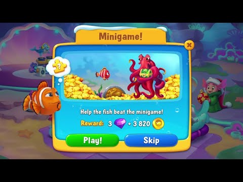 @Fishdom Win Strikes Special Level 10447 Challenge - 10449 and Minigame!