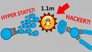 1.1m SPIKE vs HACKERS! | ABSURD STATS ABUSE - Diep.io