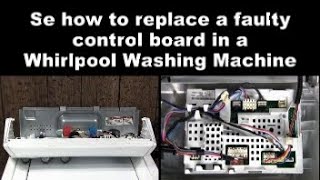 Whirlpool Vertical Modular Washing Machine — Whirlpool Washer With a Faulty Control Board