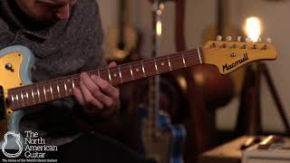 Video thumbnail for Macmull Stinger Daphne Blue demo by Carter Vintage Backstage