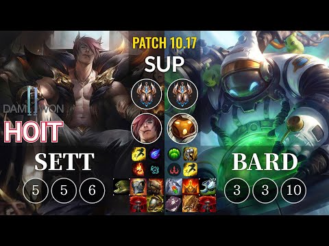 DWG Hoit Sett vs Bard Sup - KR Patch 10.17