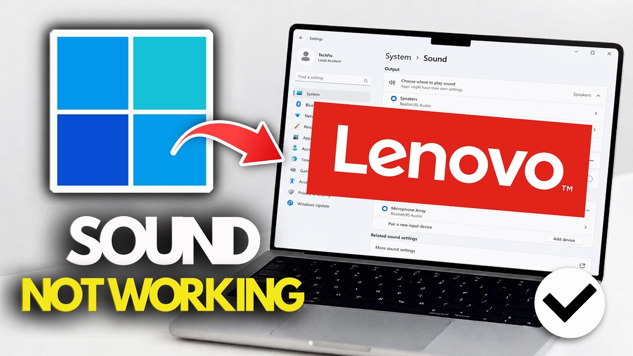 How to Fix No Sound on Lenovo Laptop [FULL GUIDE]