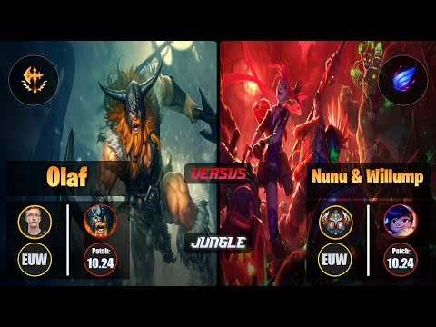 MagiFelix OLAF (Jungle) [Conqueror] VS NUNU & WILLUMP - Challenger EUW Patch 10.24