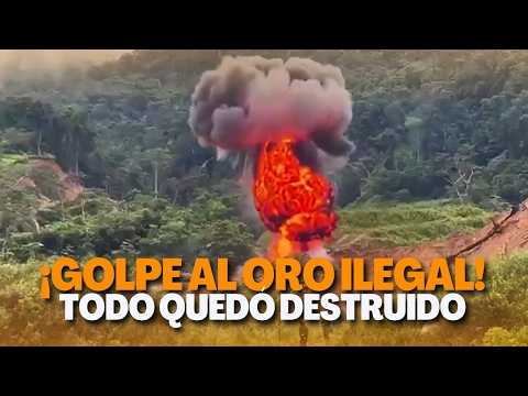 🚨 Ejército destruye campamento de minería ilegal en Morona Santiago | Minería ilegal