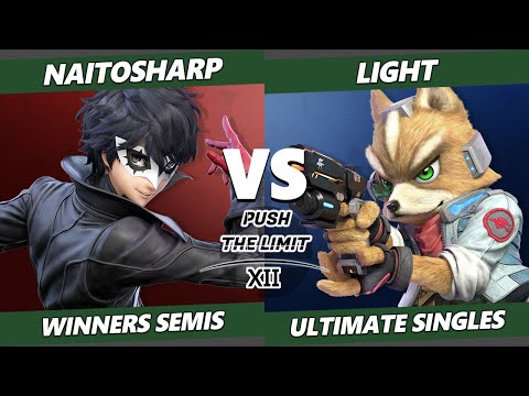 Push the Limit 12 Winners Semis - naitosharp (Joker) Vs. Light (Fox) SSBU Ultimate Tournament