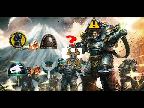 Who is best Chapter? Iron Warriors vs Imperial Fists vs Dark Angels: Dawn of War - Unification mod