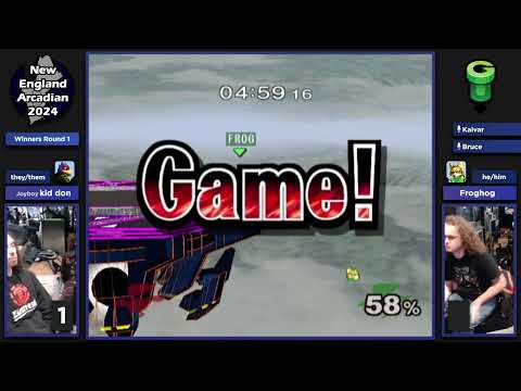 NE Melee Arcadian 2024 - kid don (Falco) vs. Froghog (Fox) - SSBM WR1