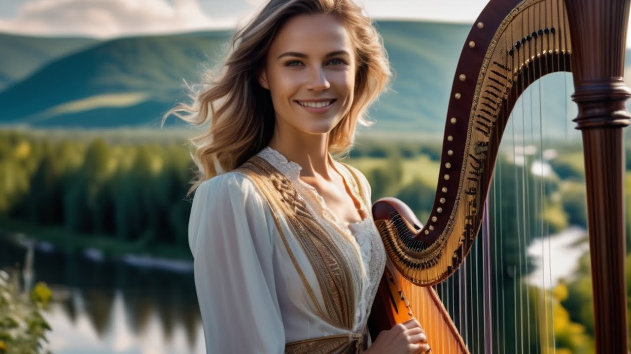 The Most Beautiful Hymns 🙏🏼 Heavenly Harp Music Instrumentals