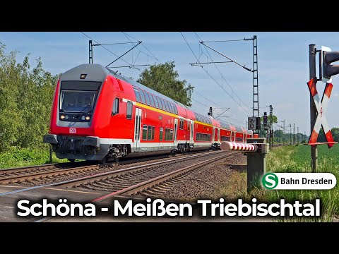 S-Bahn Dresden | 4K Führerstandsmitfahrt: S1 Schöna - Meißen Triebischtal | DB Regio – Doppelstock