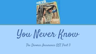 Download lagu 'You Never Know' Heon Seo [Lyrics] -The Divorce Insurance OST Part 3- mp3