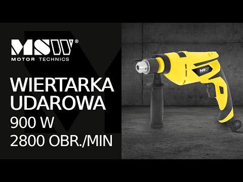Video - Wiertarka udarowa - 900 W - 2800 obr./min