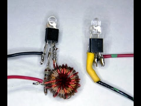 Joule Thief, No Toroid Coil - How to Build