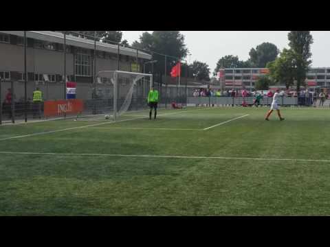De 4-3 van Amin in de bekerfinale van vvSchoonhoven A1- Bernardus A1