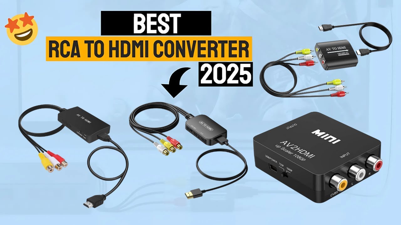Best RCA to HDMI Converter in 2025 🔌 Top 5 AV to HDMI Adapters Reviewed!