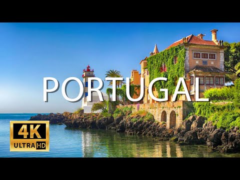 FLYING OVER PORTUGAL (4K UHD) Beautiful Nature Scenery with Relaxing Music | 4K VIDEO ULTRA HD