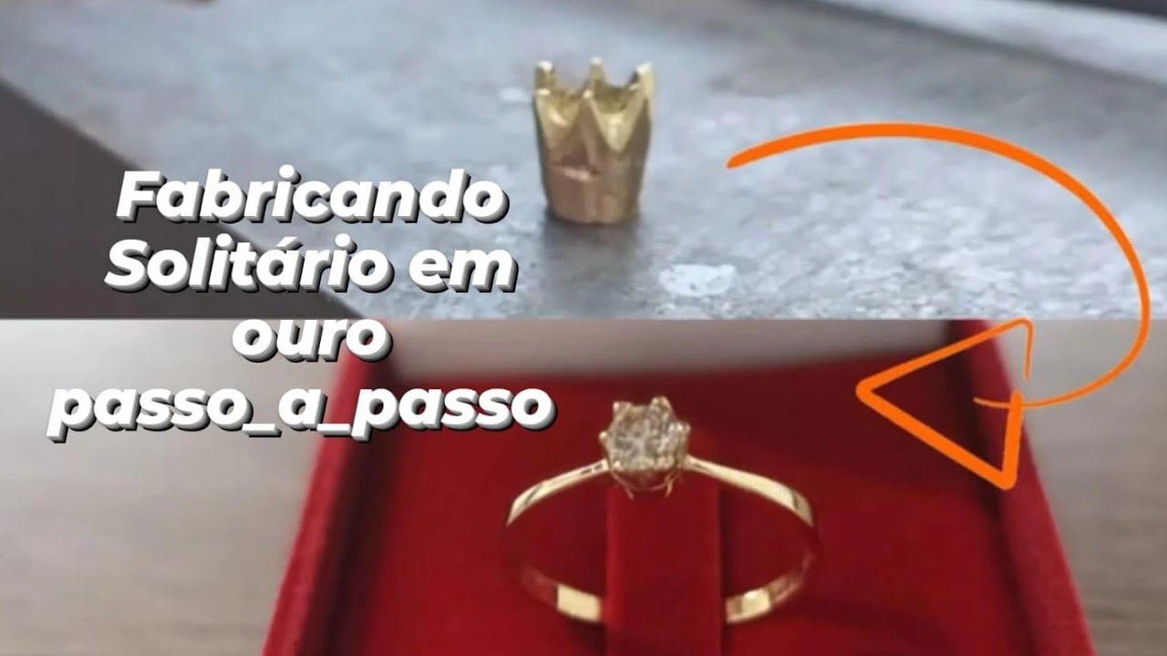como fazer anéis de ouro com diamante / como fazer um anel de ouro passo a passo