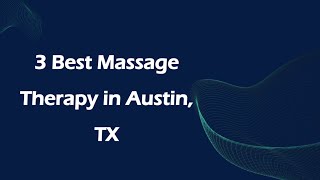 3 Best Massage Therapy in Austin, Texas 2024 | Massage Studios