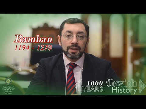 [1K Yrs of Jewish History] Ep8 - Ramban (1194-1270)