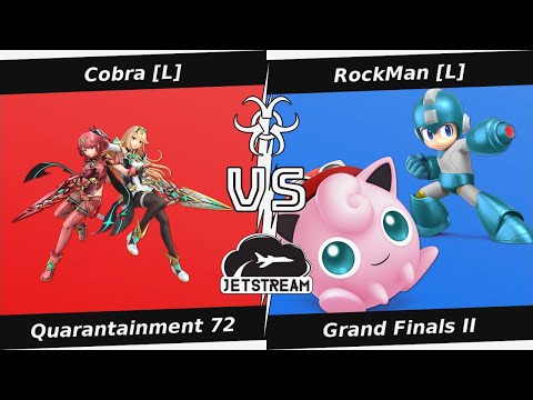 Quarantainment 72 Grand Finals II - Cobra [L] (Pyra) Vs RockMan [L] (Jigglypuff, MegaMan) - SSBU