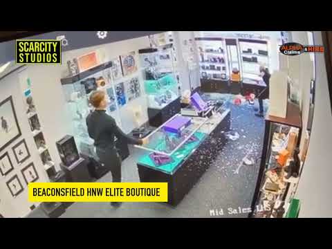 £200k Jewellery store robbery, Beaconsfield 9.3.2022 CCTV