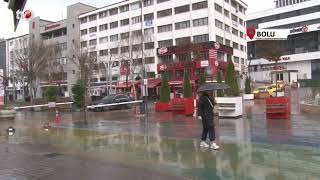 Boluda Sağanak Yağış Etkili Oldu