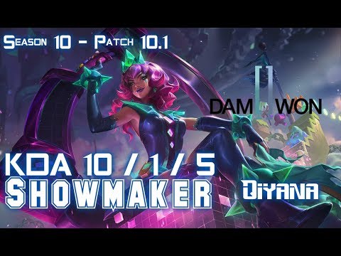 DWG Showmaker QIYANA vs SYNDRA Mid - Patch 10.1 KR Ranked