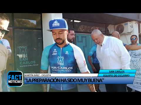 El equipo de ciclismo de la Munic. de San Carlos está listo para la Vuelta Ciclista de Mendoza 