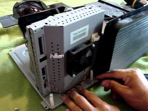 TV repair | 65HM167 Toshiba tv dlp chip replacement for white dots issues