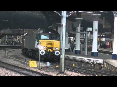 WCRC CLASS 57s BEAMISH & DURHAM STATESMAN at YORK  07.06.2014