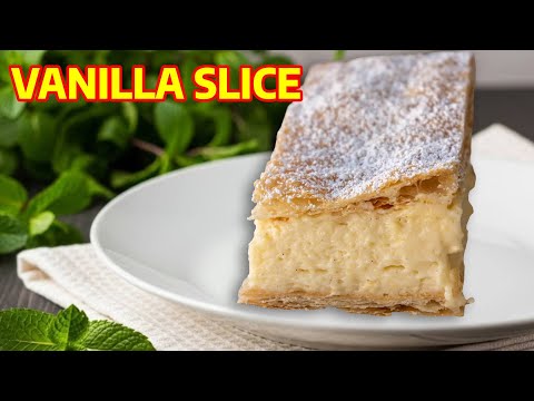 EASY Old-Fashioned Vanilla Custard Slice Recipe (HOW to Make Cremeschnitte)