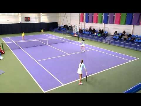 От Бориса теннис. 2016.03.23. часть 11. Пара. Алешина, Дементьева - Канапатская, Тимофеева.