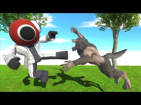 Rainbow Friends Red Vs Werewolf - Animal Revolt Battle Simulator