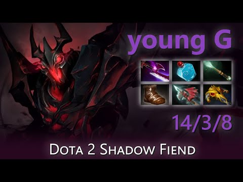 [Top 24 OpenDota Shadow Fiend] "young G" 14/3/8 | Dota 2 Shadow Fiend highlights