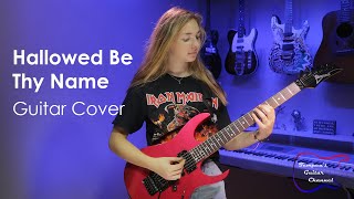 Iron Maiden - Hallowed Be Thy Name guitar cover (by Jen, Age 15)