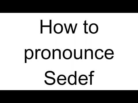 How to Pronounce Sedef (Turkish)