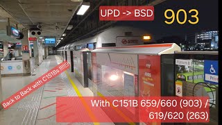 (903 trailing 263)[SMRT] C151B 619/620 and 659/660 NSL at NS15 Yio Chu Kang
