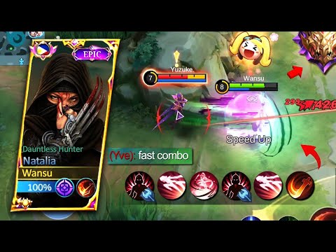 TOP GLOBAL NATALIA FAST SKILL COMBO (you must try) 🔥 NATALIA BEST BUILD 2023 - MLBB