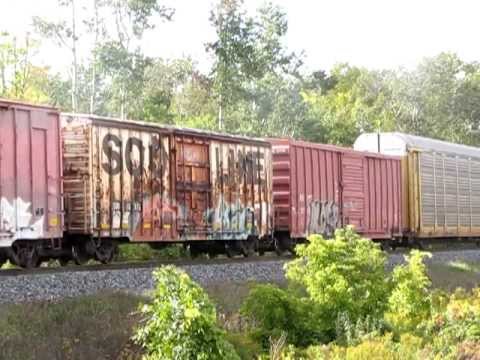 CP 8750 Leads this WB Mixed Freight Train slowly through Tottenham,ON.