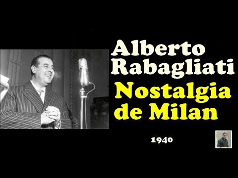Alberto Rabagliati --  Nostalgia de Milan