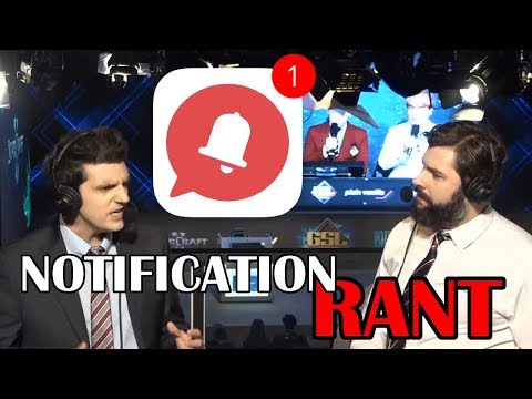 Tasteless and Artosis - Notification Rant