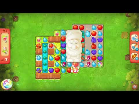 Gardenscapes 762 Hard Level - 14 moves - NO BooSTERS