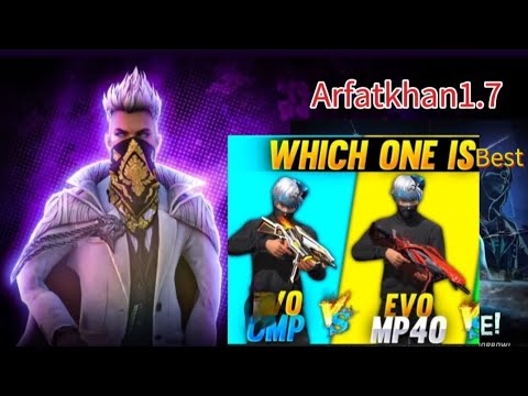 MAX UMP VS MAX MP40 DAMAGE ABILITY TEST | BEST EVO SMG GUN 🔫- GARENA FREE  FIRE 🔥#trending #video