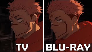 MORE VISUAL CHANGES for Sukuna vs. Mahoraga in Jujutsu Kaisen Season 2 Episode 17 TV vs BLU-RAY