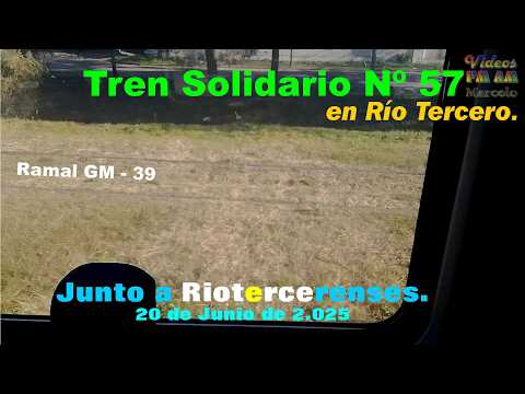 Tren Solidario Nº 57; Río Tercero: Junto a Riotercerenses.