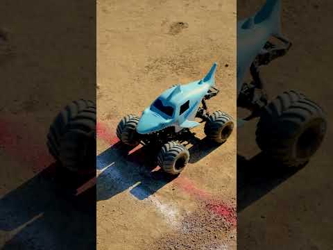 This isn’t just any baby shark!  It's the 1/18 Losi Mini-LMT Megalodon! #babyshark #rc #monstertruck
