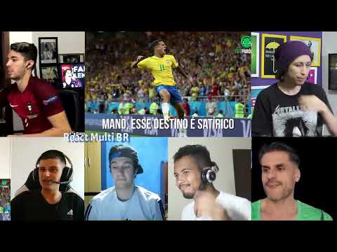 React Multi - BRASIL EMPACOU, CR7 brilhou e Messi pipocou ( FutParódias )