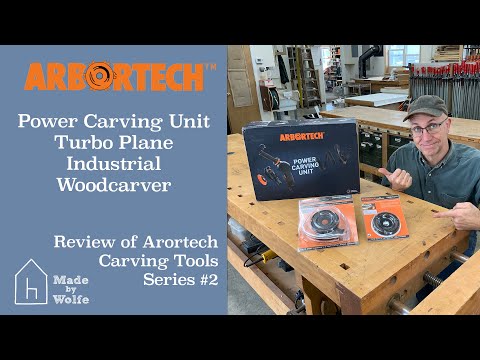 ARBORTECH POWER CARVING TOOLS REVIEW:  Power Carving Unit Turboplane Industrial Woodcarver #2 of 6