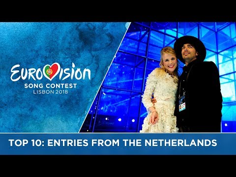 Top 10: Entries from The Netherlands at the Eurovision Song Contest